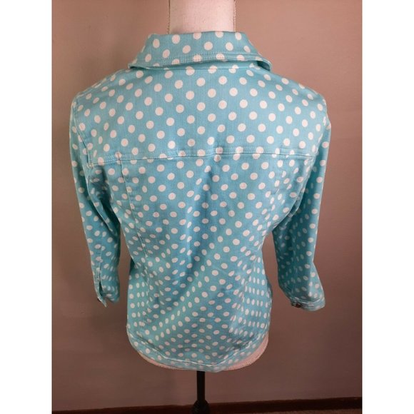 Christopher & Banks Petite Denim Blue Jacket PM - Picture 7 of 8